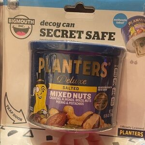 Planters Deluxe Mixed Nuts Secret Safe - Blue